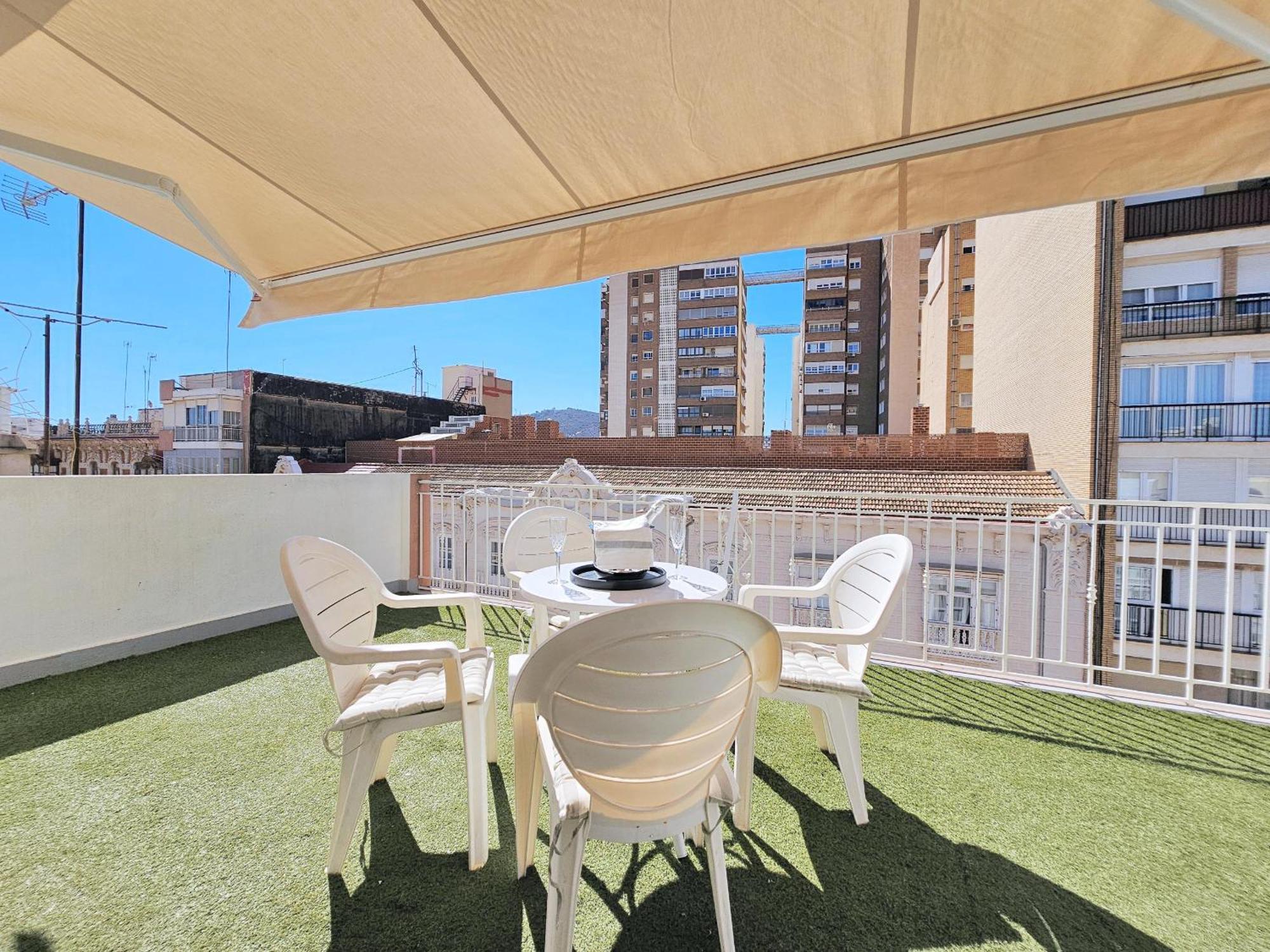 Apartamento Atico A Cartagena Centro Historico Parking Exterior foto