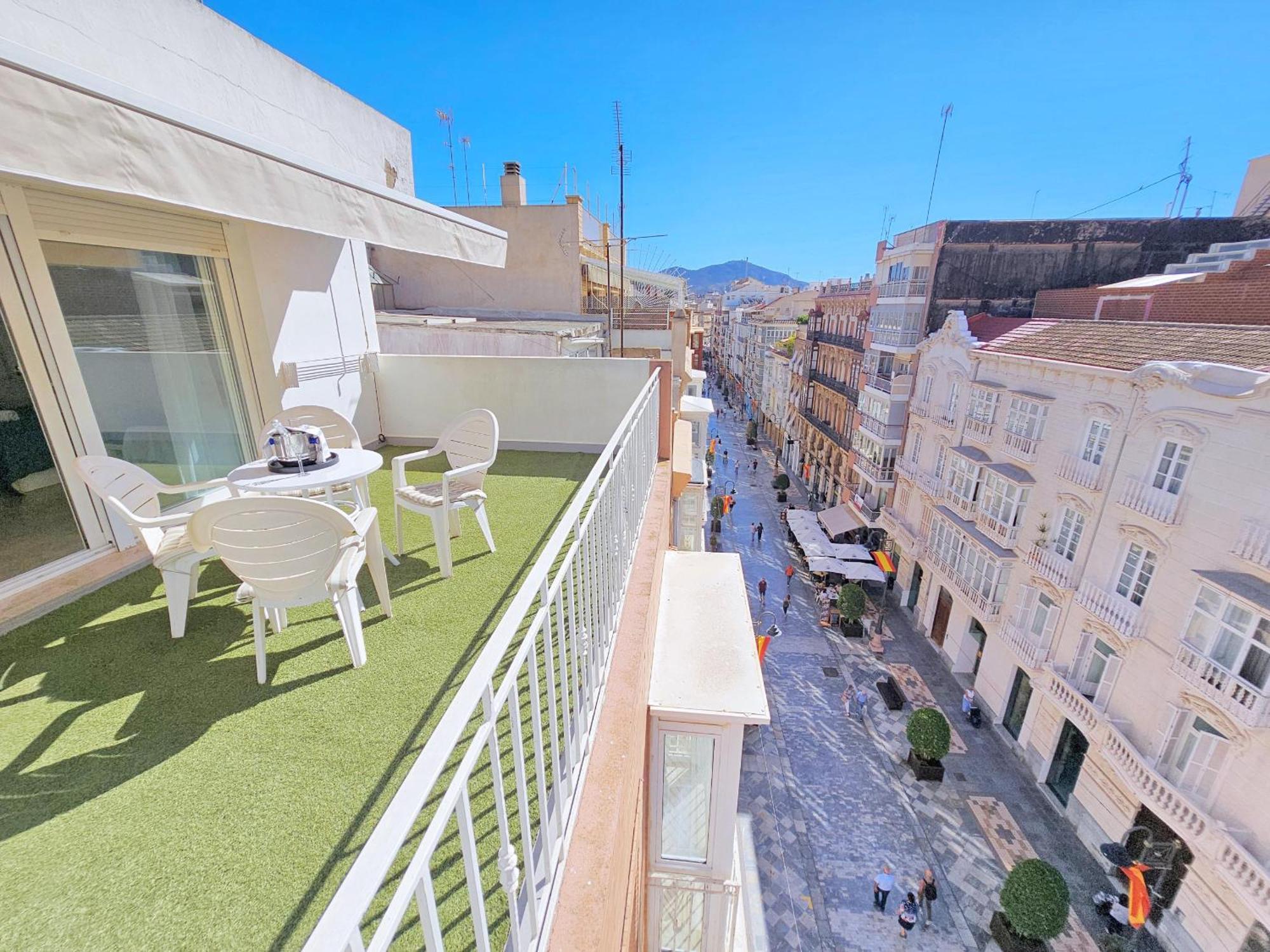 Apartamento Atico A Cartagena Centro Historico Parking Exterior foto
